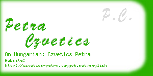 petra czvetics business card